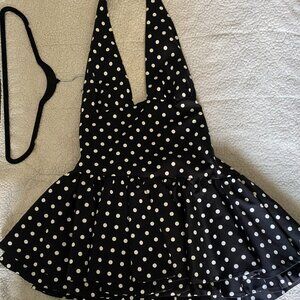 ZARA polka dot mini dress XL NWT